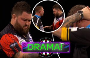 ‘Wanneer zal dit eindigen?!’ | ACHTTIEN darts van de wedstrijd mislukten in de laatste leg toen Bully Boy de bal uiteindelijk pakte